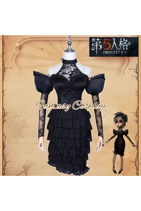 Identity V Perfumer Fatal Affection Black Formal Dress Cosplay Costume